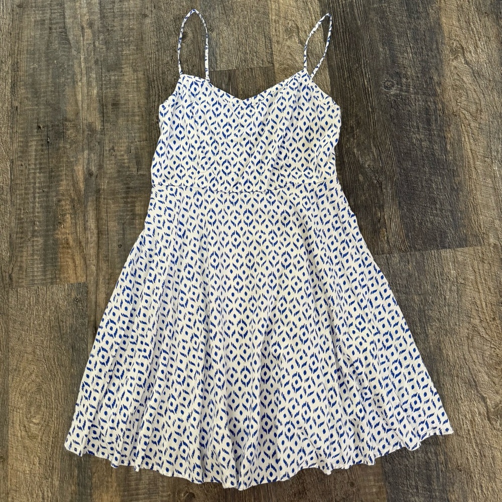 Old Navy Blue and White Cami Dress
